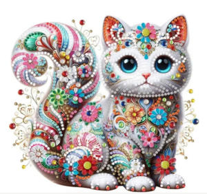 Алмазная мозаика 20х20см Кот