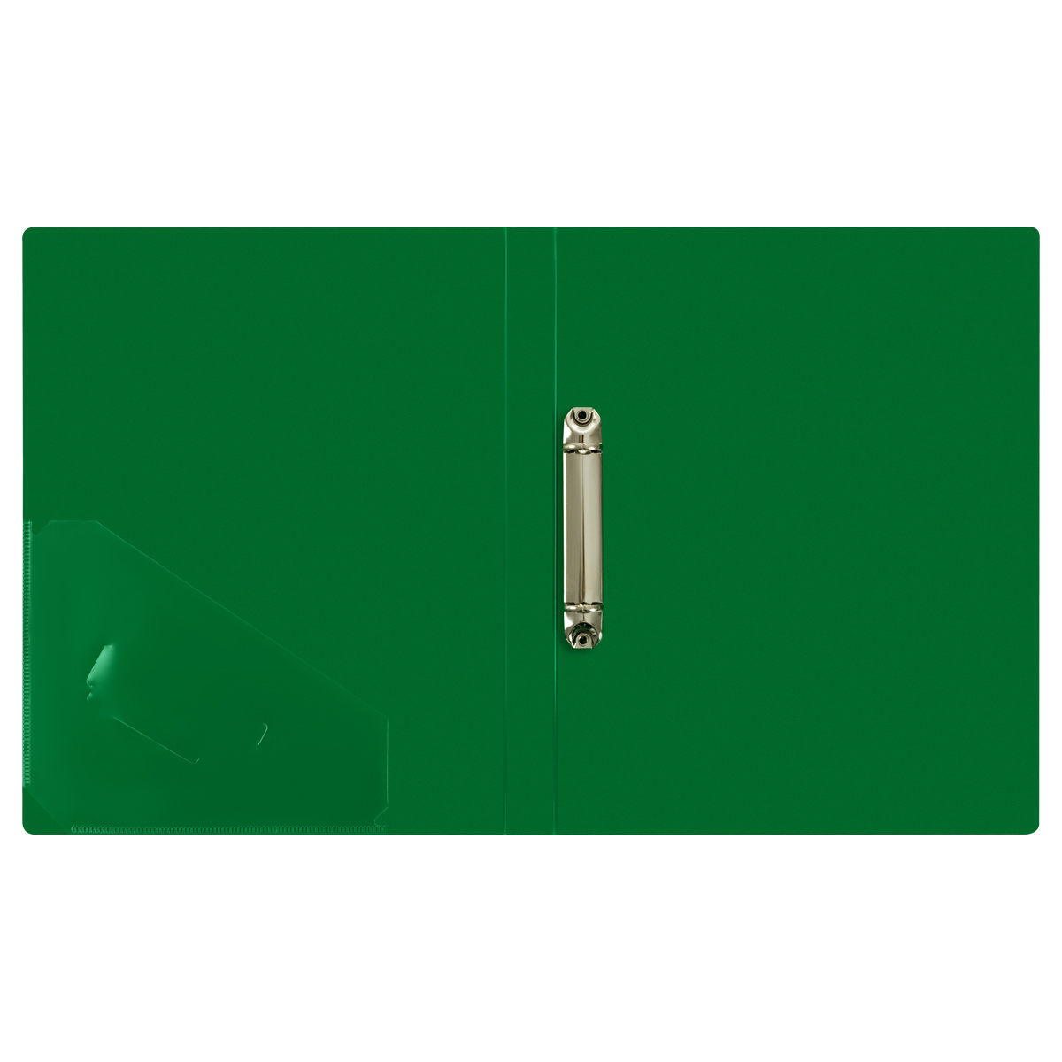 Папка на 2х кольцах 25мм СТАММ Стандарт Зеленая