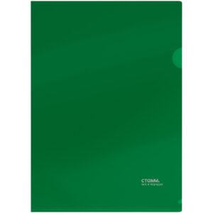 Папка-уголок А4 СТАММ 180мкм, зеленая