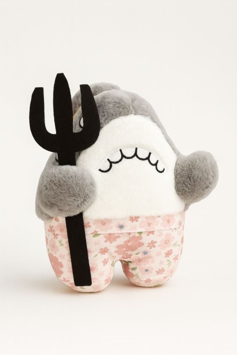 Мягкая игрушка Shark with fork 23см