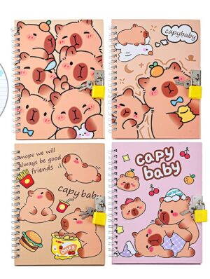 Блокнот 45л. А5 Mazari КАПИБАРА, на спирали с замочком