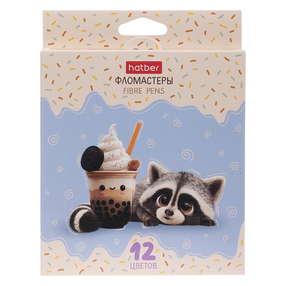 Фломастеры Hatber ВОТ ЕНОТ 12цв. к/к