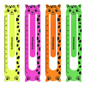 Закладки пластиковые Erich Krause Matt Neon (набор 4шт.) фигурные