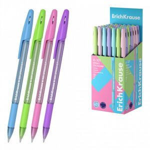 Ручка шариковая Erich Krause R-301 Spring синяя, 0,7мм грип