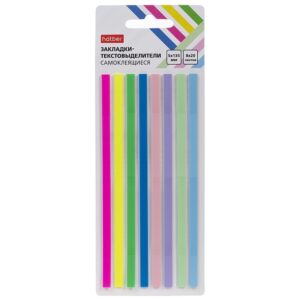 Закладки-ярлычки Hatber MIX- NEON 5х135мм 8цв.х 20л