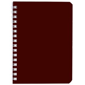 Записная книжка 80л. А6 Hatber SoloMatte Черный бархат, клетка, на гребне