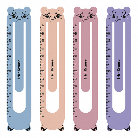 Закладки пластиковые Erich Krause Soft Manga (набор 4шт.) фигурные