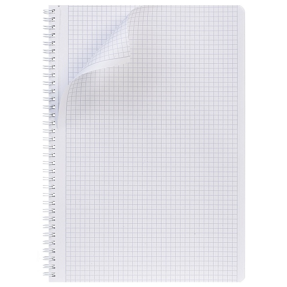 Тетрадь 96л. А4 клетка Hatber SoloMatte Черный бархат, на гребне