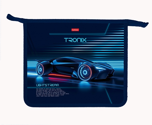 Папка для тетрадей на молнии А5 Hatber TRONIX