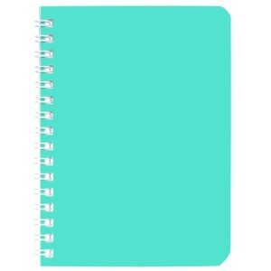 Записная книжка 80л. А6 Hatber SoloMatte Аквамарин, клетка, на гребне