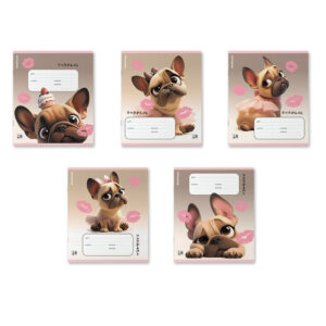 Тетрадь 18л.клетка Erich Krause Frenchie