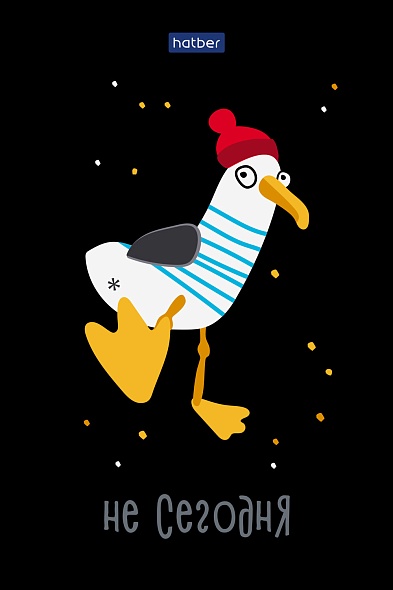 Блокнот 40л. А6 Hatber Приключения чайки, клетка. склейка