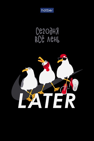 Блокнот 40л. А6 Hatber Приключения чайки, клетка. склейка