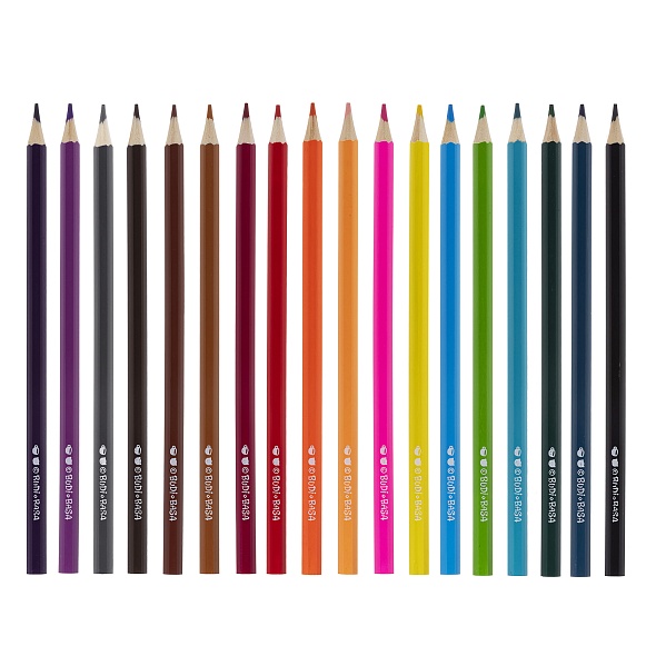 Карандаши цветные Hatber ECO Кофейные коты 18цв.