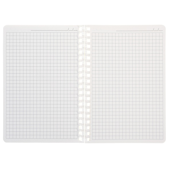 Записная книжка 80л. В6 Hatber NATURAL LEAVES, пластиковая обложка, на спирали