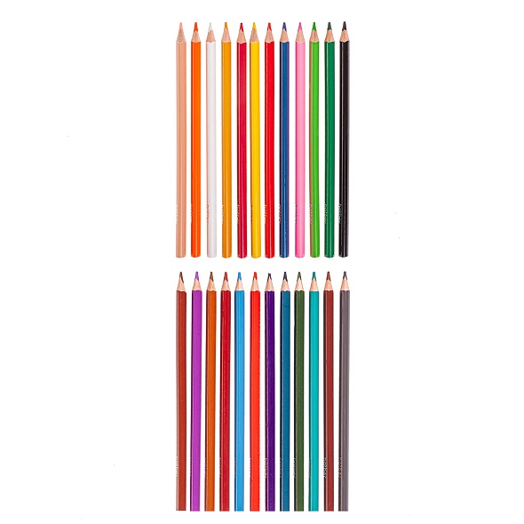 Карандаши цветные Hatber Кто здесь? 24цв. трехгран.корпус