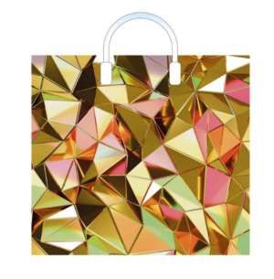 Пакет полиэтиленовый с пластиковой ручкой 38х34см MILAND Голден