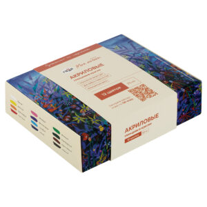 Краски акриловые 12цв. 20мл Гамма Хобби, картон. упаковка NEW