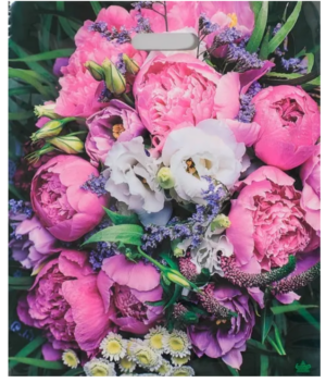 Пакет полиэтиленовый 38х45см MILAND Пионы