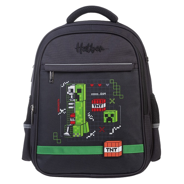 Рюкзак Hatber LIGHT Pixel Boom 38х29см