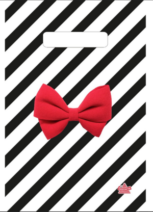 Пакет полиэтиленовый 20х30см MILAND Алый бантик