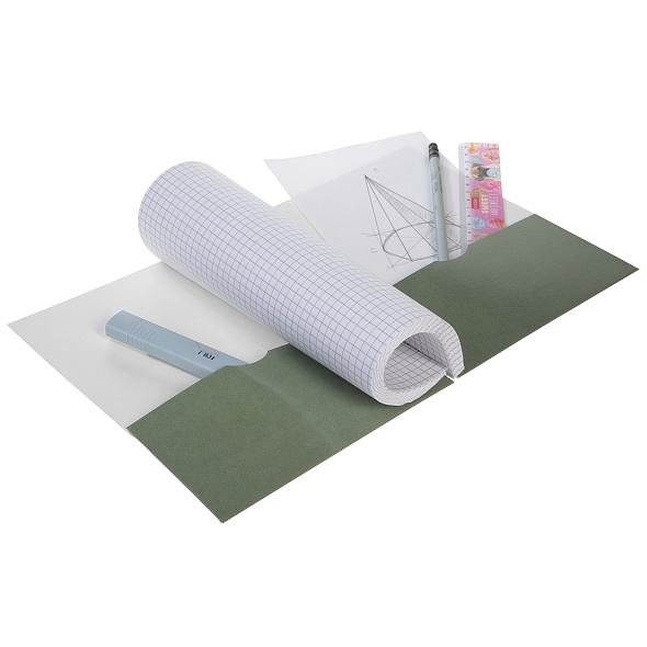 Тетрадь 96л. клетка Hatber Лаконично, с карманом на гребне