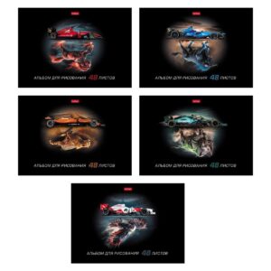 Альбом для рисования 48л. Hatber Animal power