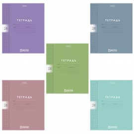 Тетрадь 24 л. линия Hatber Color Set, пластиковая обложка