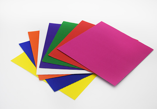 Цветная бумага 20х20см 8л. 8цв. Апплика гофрированная, Разноцветные волны