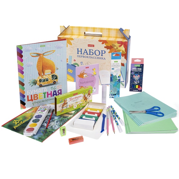 Набор для Первоклассника Hatber Школьная пора, 27 предметов в подароч.коробке