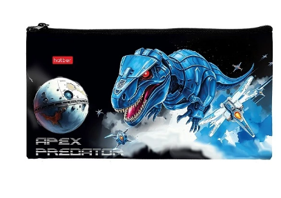 Пенал мягкий на молнии Hatber 205х110мм Dino Space
