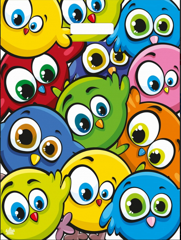 Пакет полиэтиленовый 38х45см MILAND Забавные птички