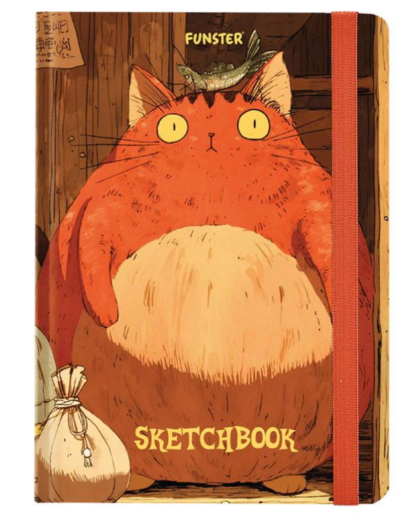 Скетчбук А5  80л  FUNSTER Пухляши, 120г/м, резинка