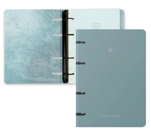 Тетрадь120л. А5 на кольцах ЭКСМО FLOREALE. Smoky Sky