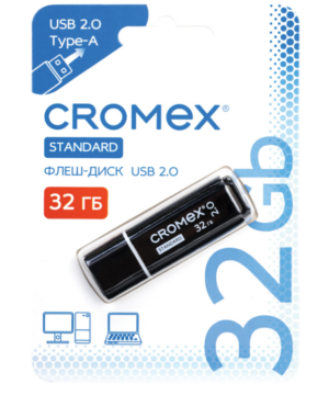 Флеш-диск 32 GB CROMEX Standard USB 2.0, черный