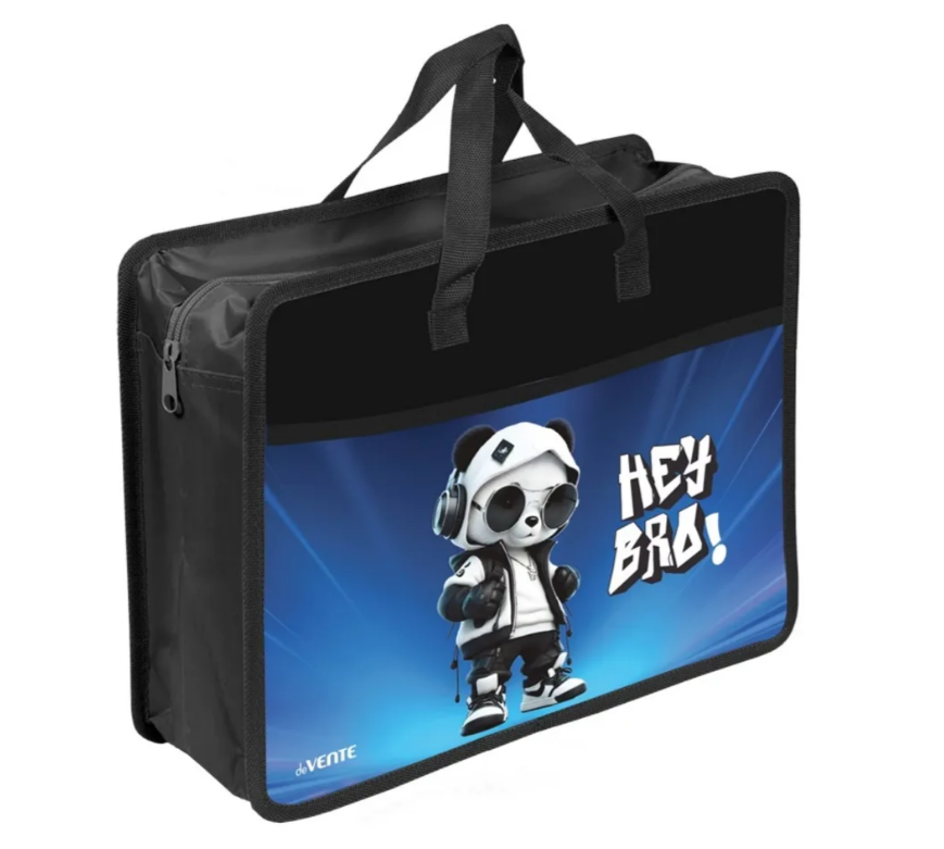 Папка с ручками deVENTE А4 Hey Bro, с расширением 10см