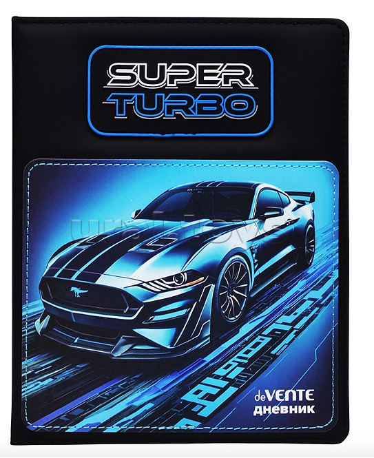 Дневник 1-11кл 7БЦ deVENTE Super Turbo, искусственная кожа