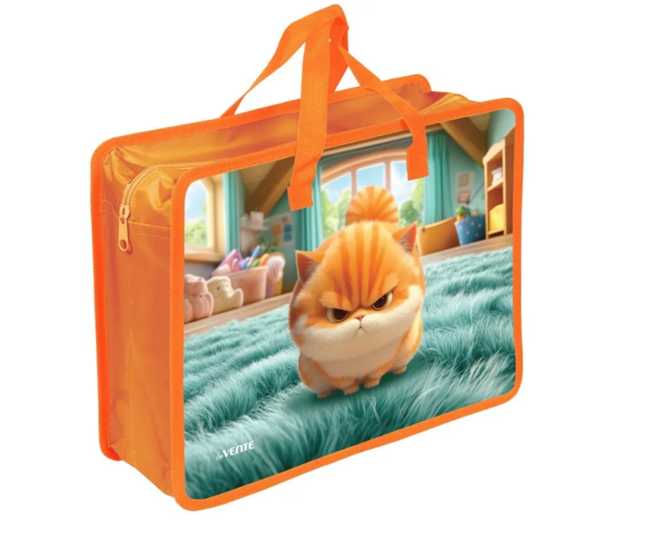 Папка с ручками deVENTE А4 Angry Cat, с расширением 10см