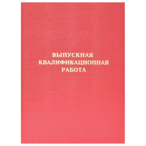 Папка Выпускная квалификационная работа deVENTE бумвинил, красная