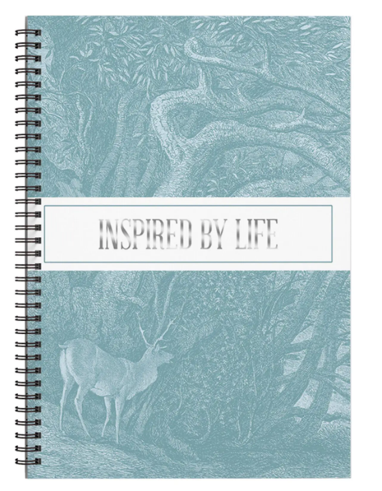 Тетрадь 80л. клетка ЭКСМО FLOREALE. Smoky Sky, гребень