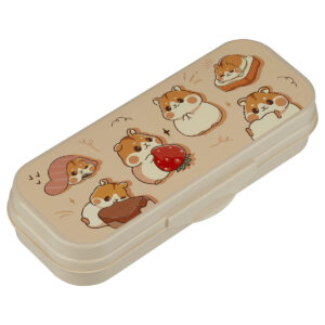 Пенал-футляр 215х90мм СТАММ Хомяки, бежевый