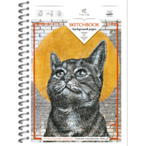 Скетчбук А5  32л Полином STREET ART c фоновыми страницами, на гребне