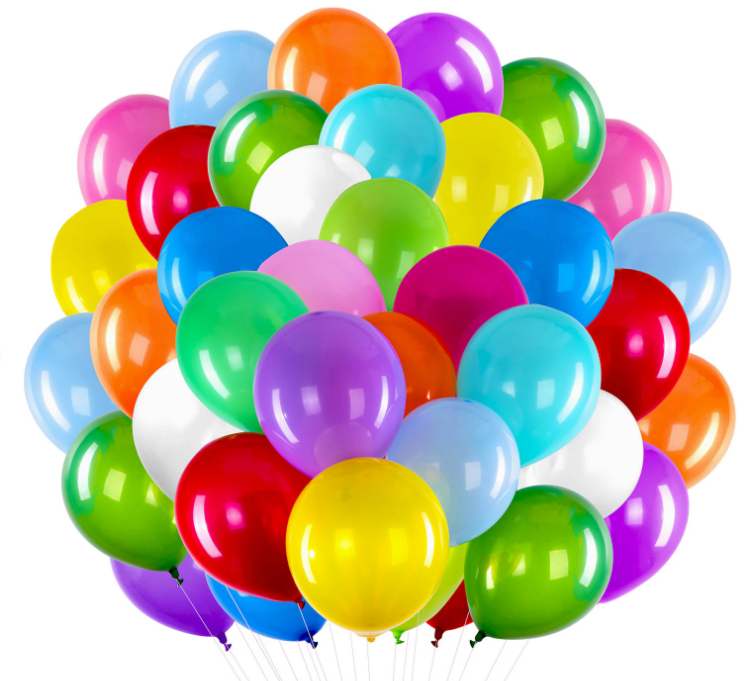 Шары воздушные ЯРКИЕ ЦВЕТА 30см