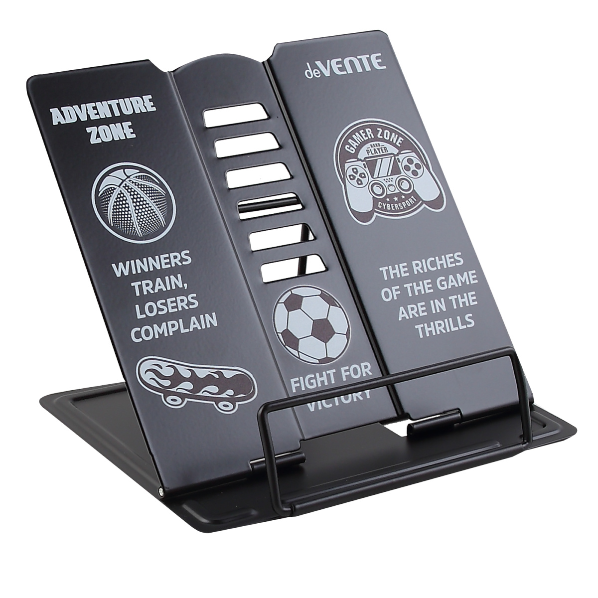 Подставка для книг deVENTE Adventure Zone 15,4х15,2см металлическая