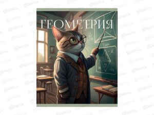 Тетрадь 40 л. клетка Эксмо Усатые умники ГЕОМЕТРИЯ