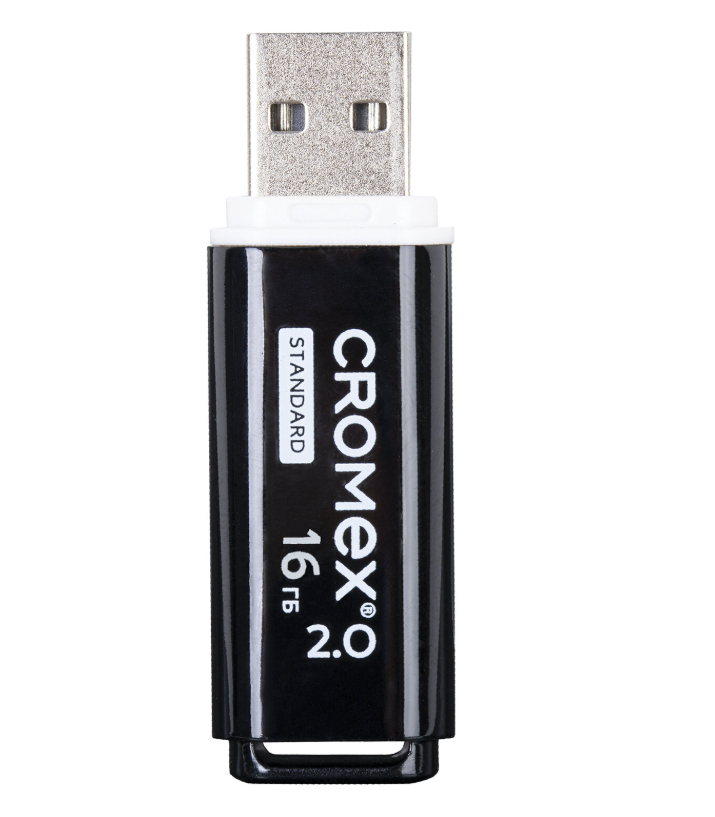 Флеш-диск 16 GB CROMEX Standard USB 2.0, черный
