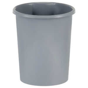 Корзина для бумаг 12л цельная серая СТАММ