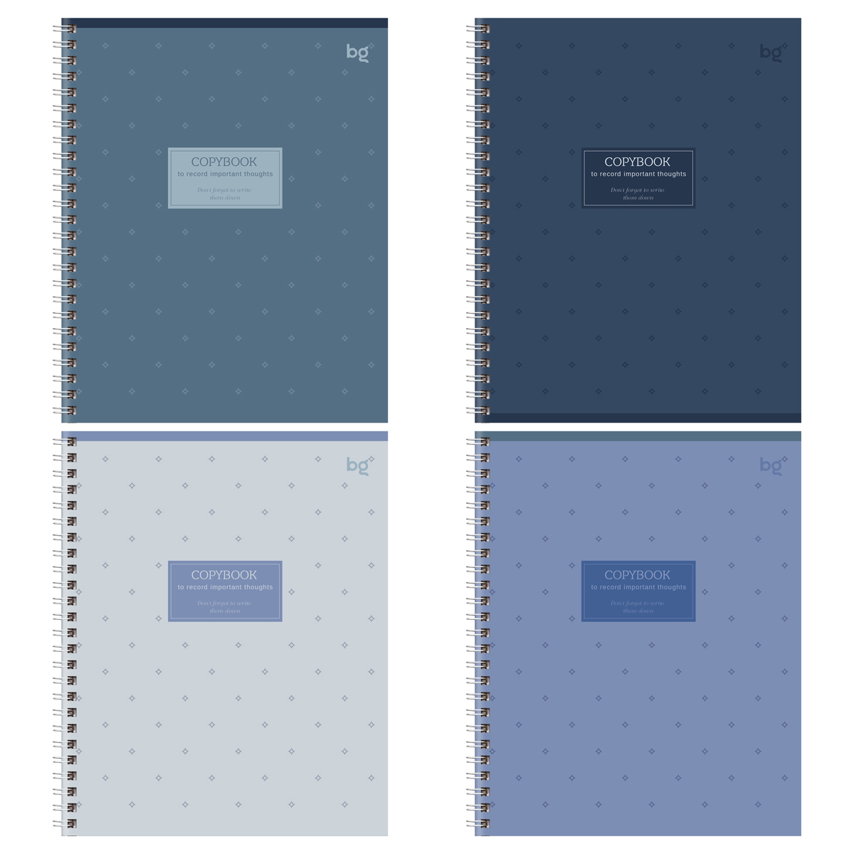 Тетрадь 48 л. клетка BG Важные мысли, на гребне