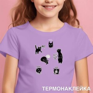 Термонаклейка для текстиля deVENTE Злой кот 13х16.4см