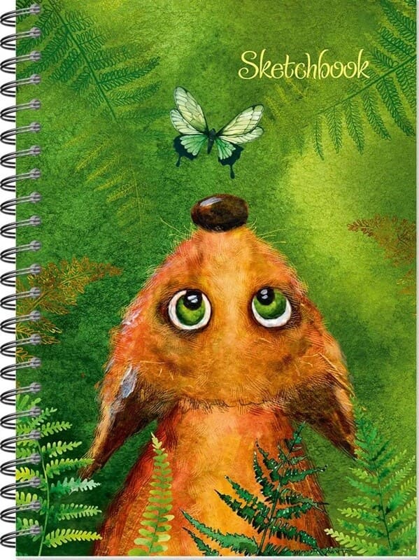 Скетчбук А5  60л Полином Шкодный лис 100г/м2, на гребне